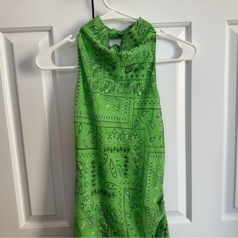NWT Amanda uprichard halter dress in bandana